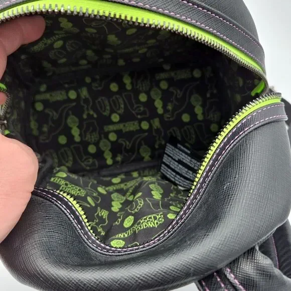 LOUNGEFLY EDWARD SCISSORHANDS TOPIARIES MINI BACKPACK EUC - Picture 6 of 7